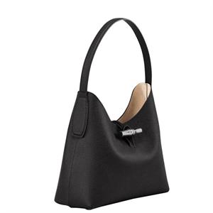 Longchamp Roseau Black Shoulder Bag M